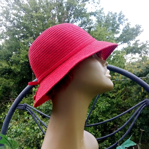 Augusta Hats Paper Crochet Packable Bowler Hat Size OS EUC - Picture 3 of 7